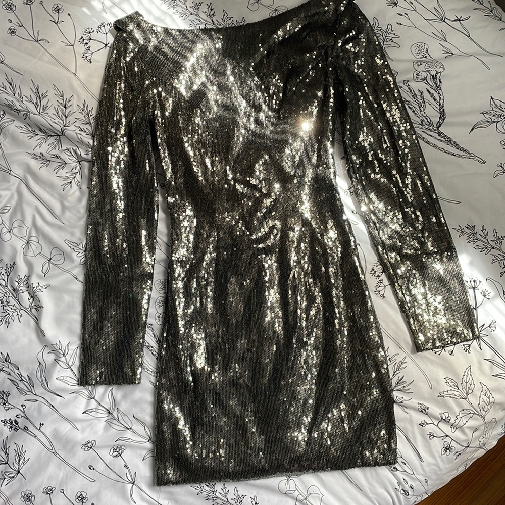 Sherri Hill Sequin Cocktail Dress